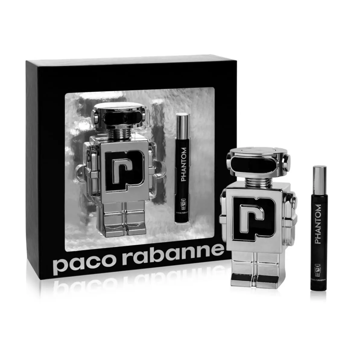 Paco Rabanne Phantom 2 Pcs Set Men: 5.1 Edt Spray + 0.33 Edt Spray