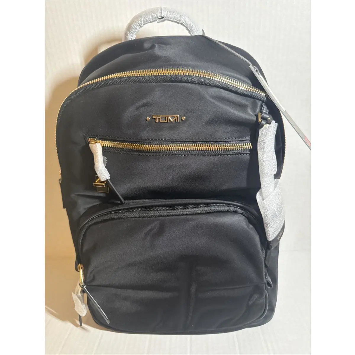 Tumi Hartford Backpack Black Laptop Sleeve Bottle Lined Pocket More