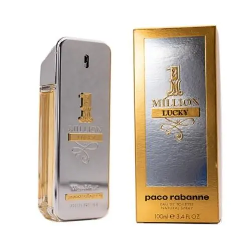 1 Million Lucky by Paco Rabanne 3.4 oz Edt Cologne For Men