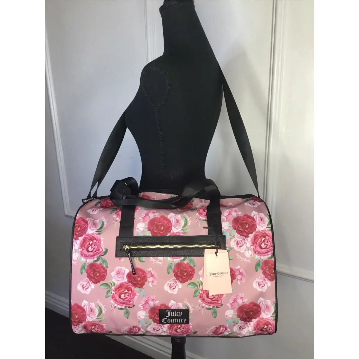 Juicy Couture Romrose Mauve Tote Weekender Bag Luggage Purse