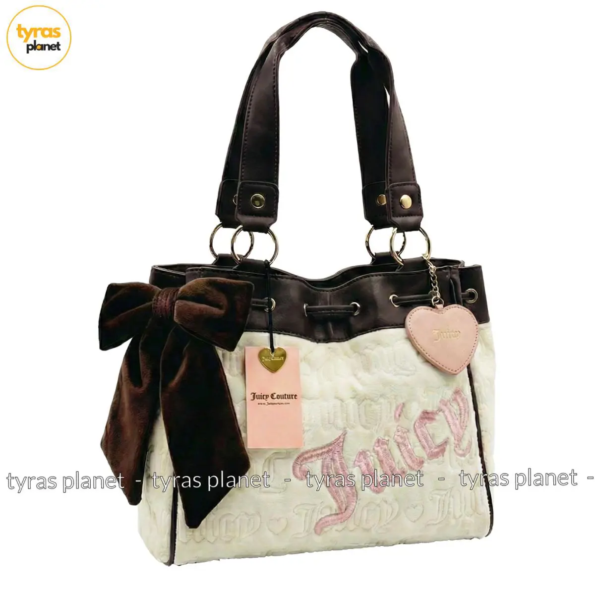Juicy Couture Vintage Dreams Tote Bag Angora/chocolate Daydreamer Y2K
