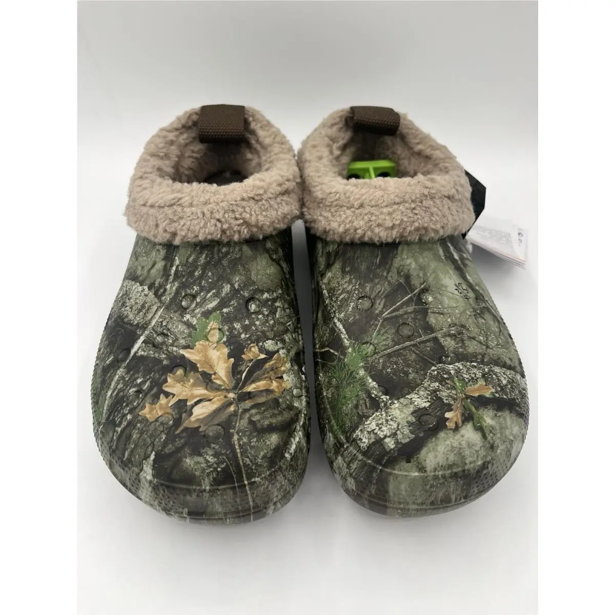 Crocs Realtree Apx Camo Fleece Lined Clogs Men`s Size 6 / Women`s 8 In Bag