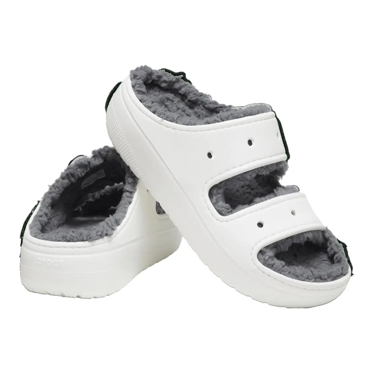 Crocs Classic Cozzzy Slide Slip-on Sandal Unisex Men 8/Women 10 Shoes White