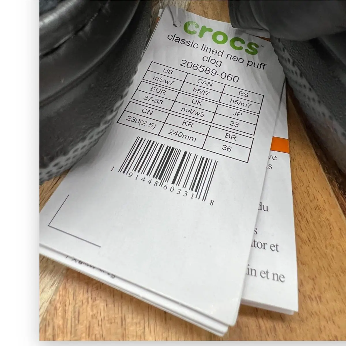 Crocs shoes - Crocs Classic Lined Neo Puff - 206589 - Black 5