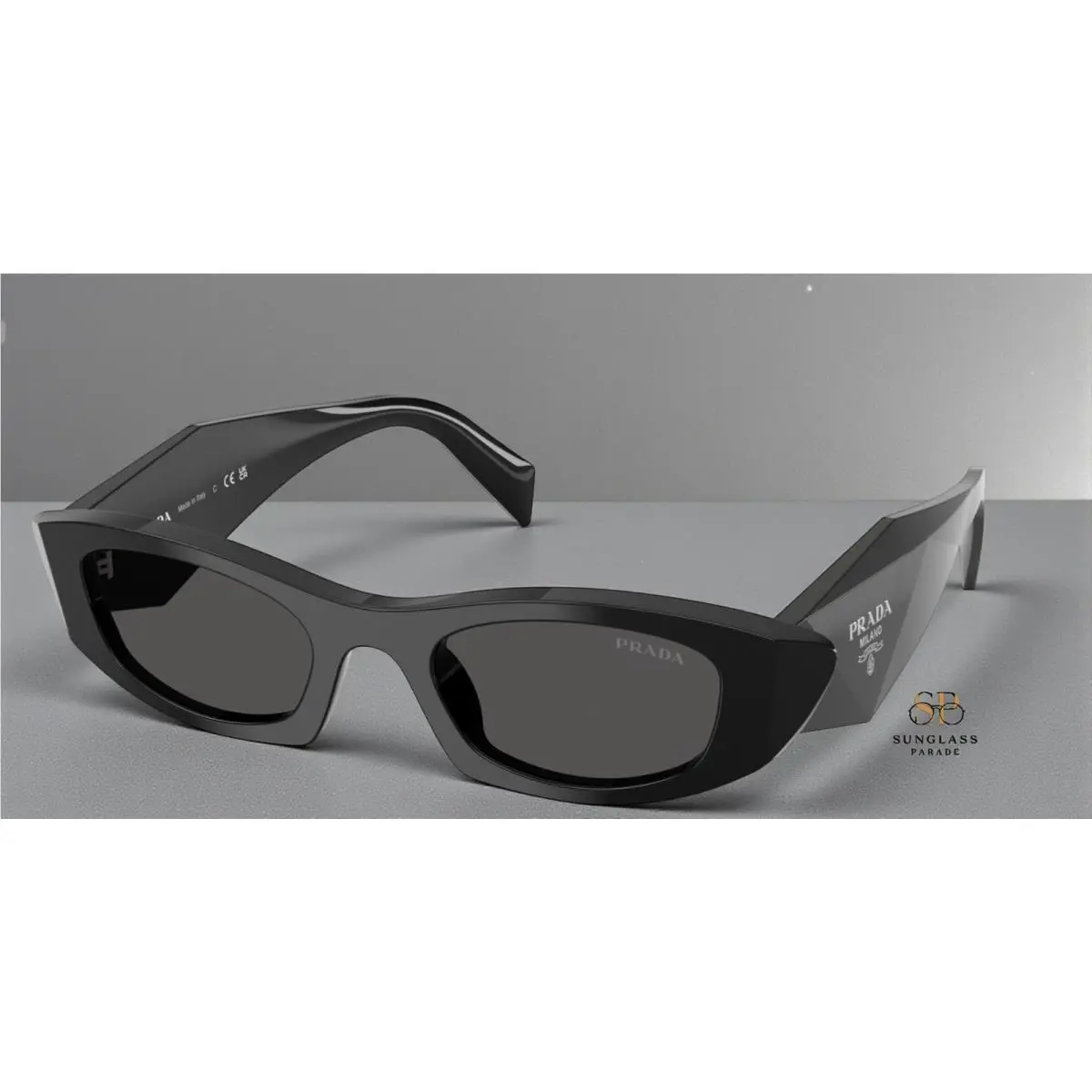 Prada PR B16S 16K08Z Black Dark Grey 50 mm Women`s Sunglasses