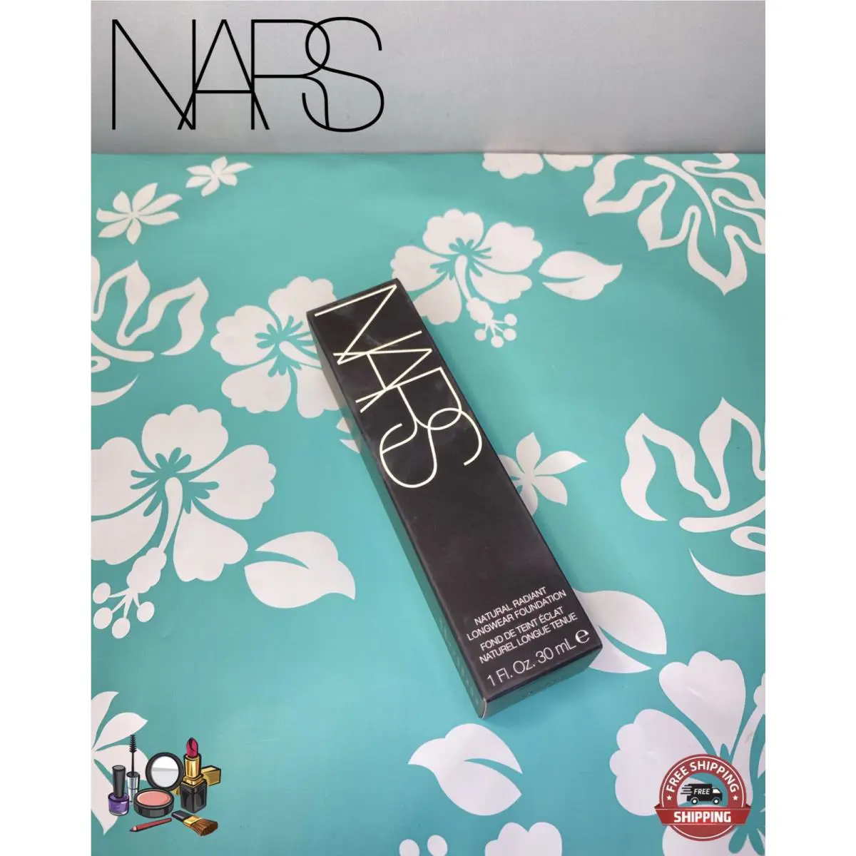 Nars Natural Radian Longwear Foundation - Medium 1 - Punjab 6608 Boxed