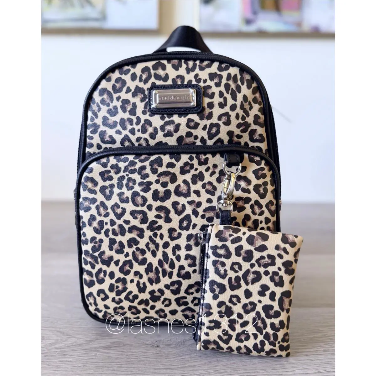 Steve Madden Girl Bag Cheetah Leopard Print Mini Backpack