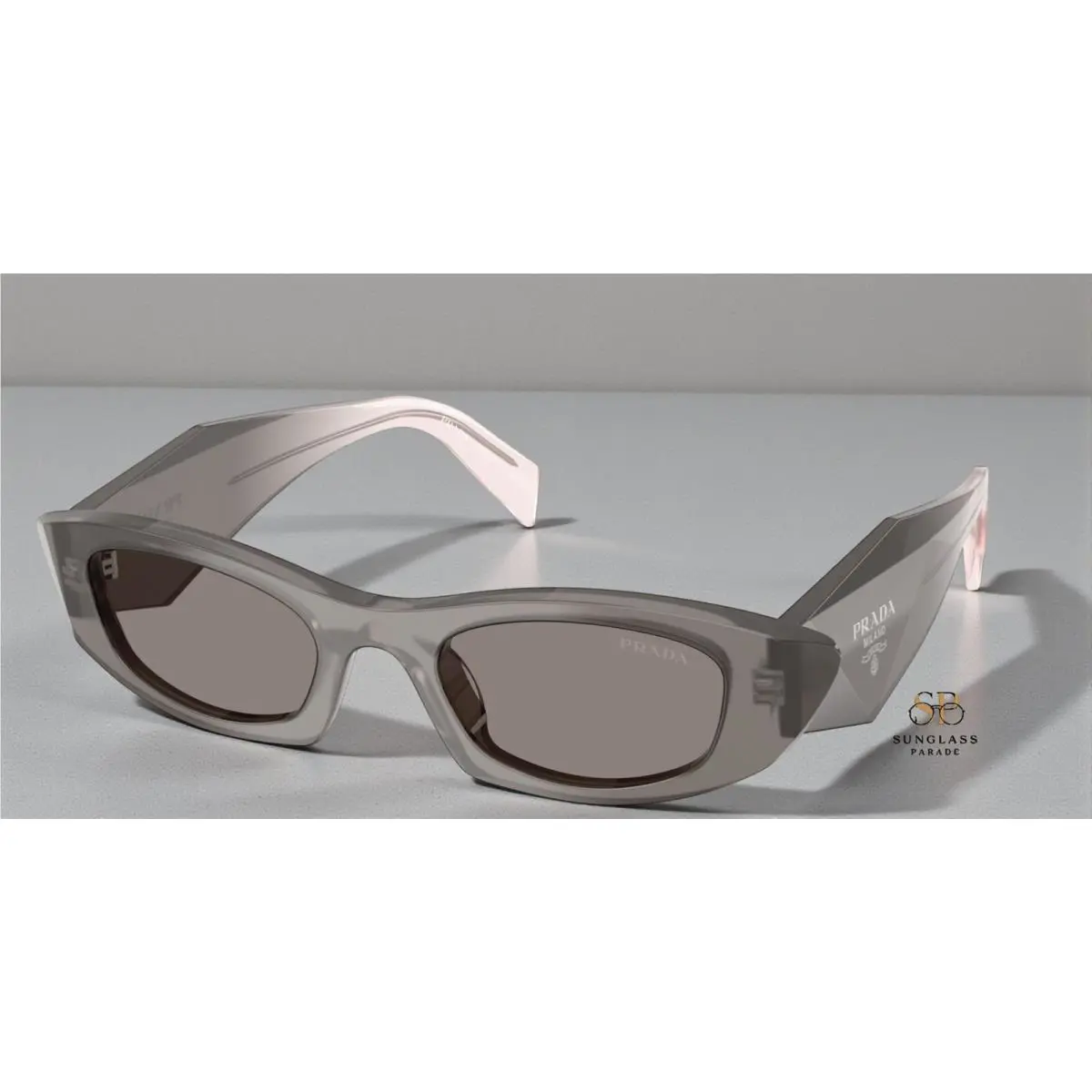 Prada PR B16S 20F80Q Grey Dark Grey 50 mm Women`s Sunglasses
