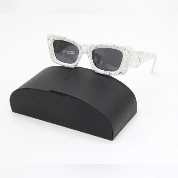 Prada PR13ZS 17D5S0 White Sunglasses SPR13Z 17D-5S0