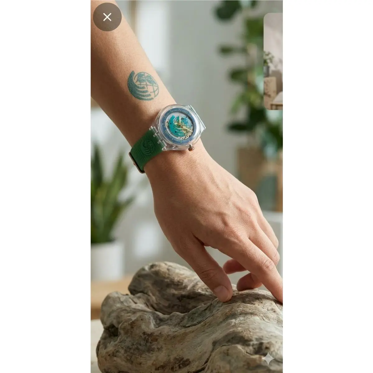 Swatch Automatic Time To Move SAK102 Green Vintage 1992 Deadstock Rare