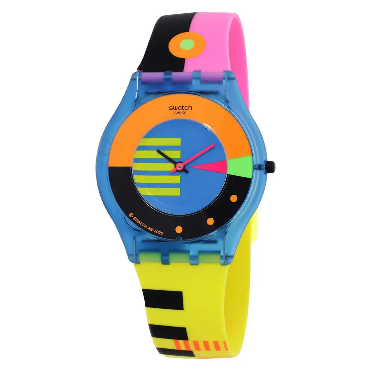 Swatch Neon Flumotions Quartz Unisex Watch SS08S101