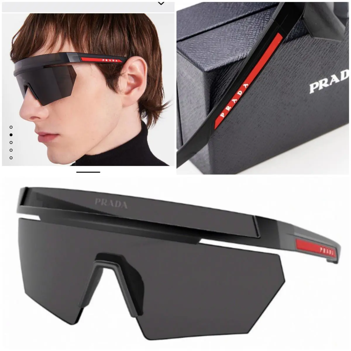Prada Linea Rossa Impavid Sunglasses Unisexs Includes Case