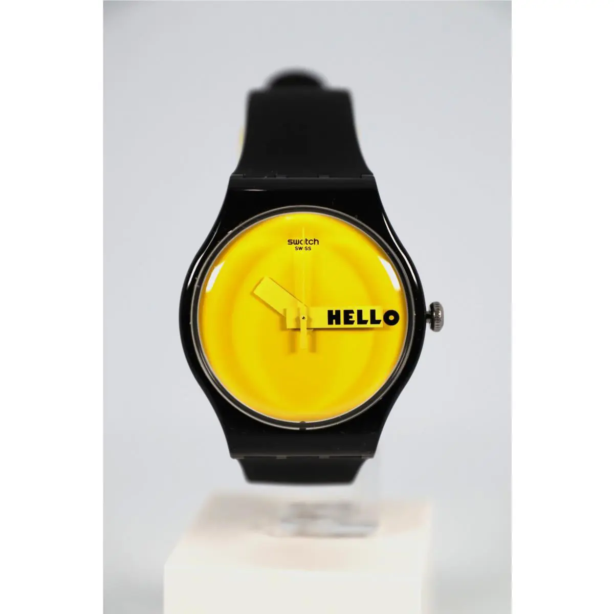Limited Swatch Swiss Ciao Tutti Wristwatch Black Yellow SU0B120 41MM