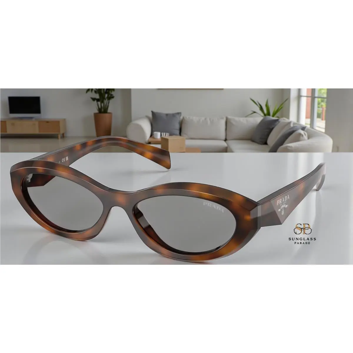 Prada PR 26ZS 20D50Q Juniper Tortoise Grey 55 mm Women`s Sunglasses