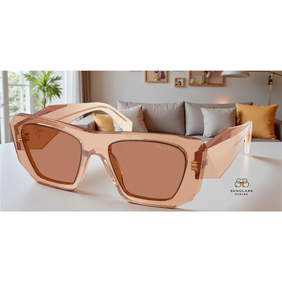Prada PR B18S 28E90Q Chocolate Brown 53 mm Women`s Sunglasses