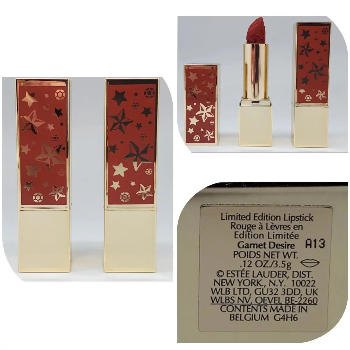 Estee Lauder Pure Color Envy Sculpting Lipstick 3.5g Full Size Garnet Desire (burnt red with a warm undertone and by Estée Lauder