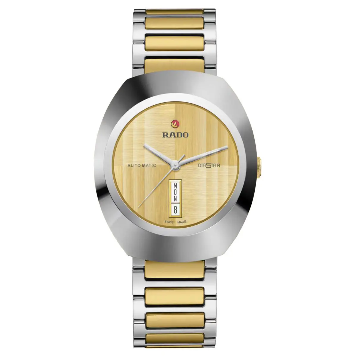 Rado Diastar R12160253 Men - Dial: Gold, Band: Gold, Silver, Bezel: Gold