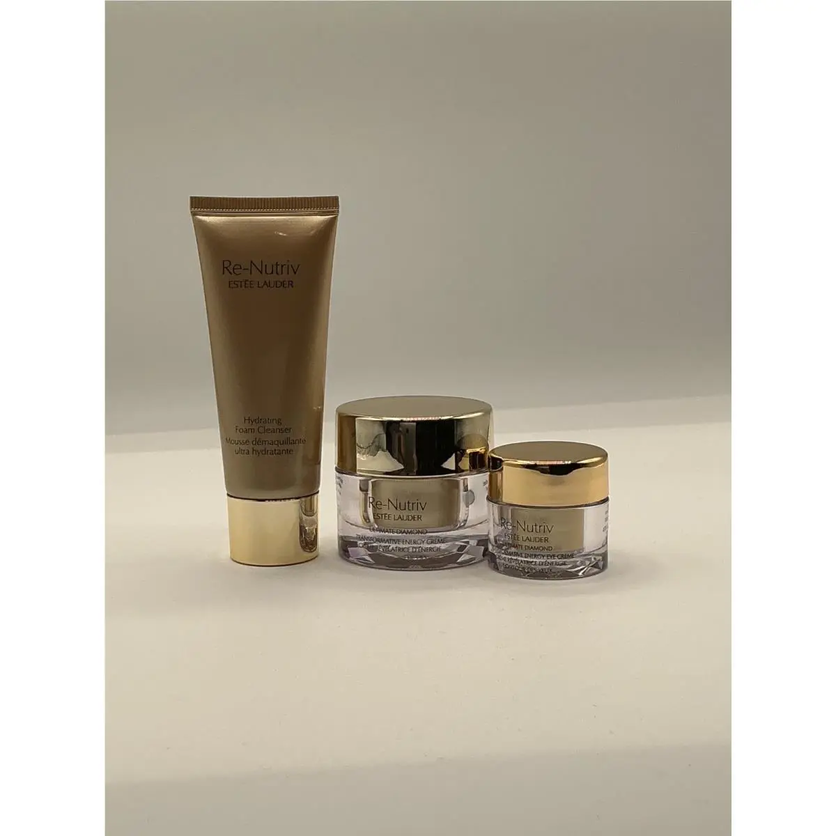 3 Pcs. Estee Lauder Re-nutriv Ultimate Diamond Transformative Energy Creme Set