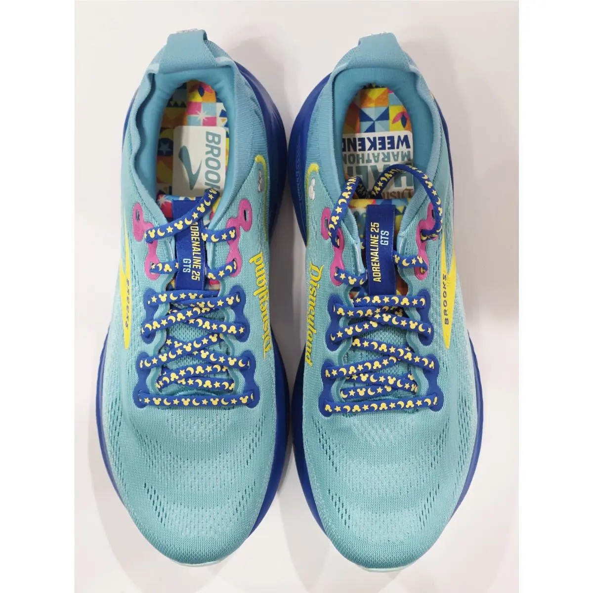 Brooks shoes - Brooks Adrenaline GTS25 DISNEYLAND RunDisney 2026 - Blue/Yellow (UPC: 195394833690) 5