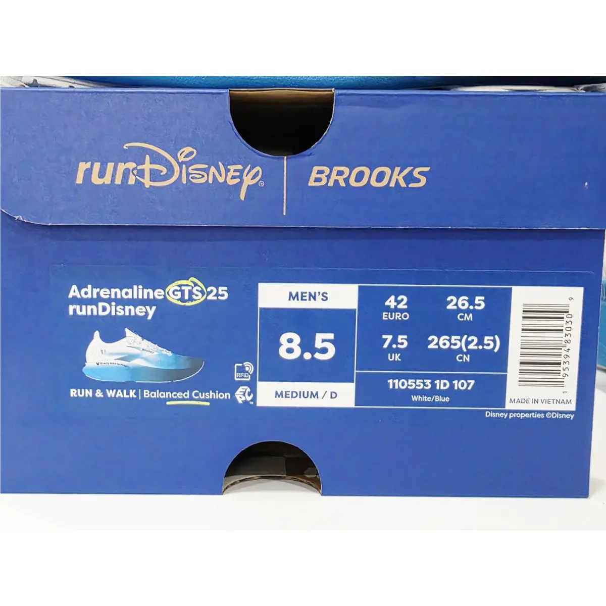 Brooks shoes - Brooks Adrenaline GTS 25 - Adrenaline GTS - White/Blue (UPC: 195394830309) 0