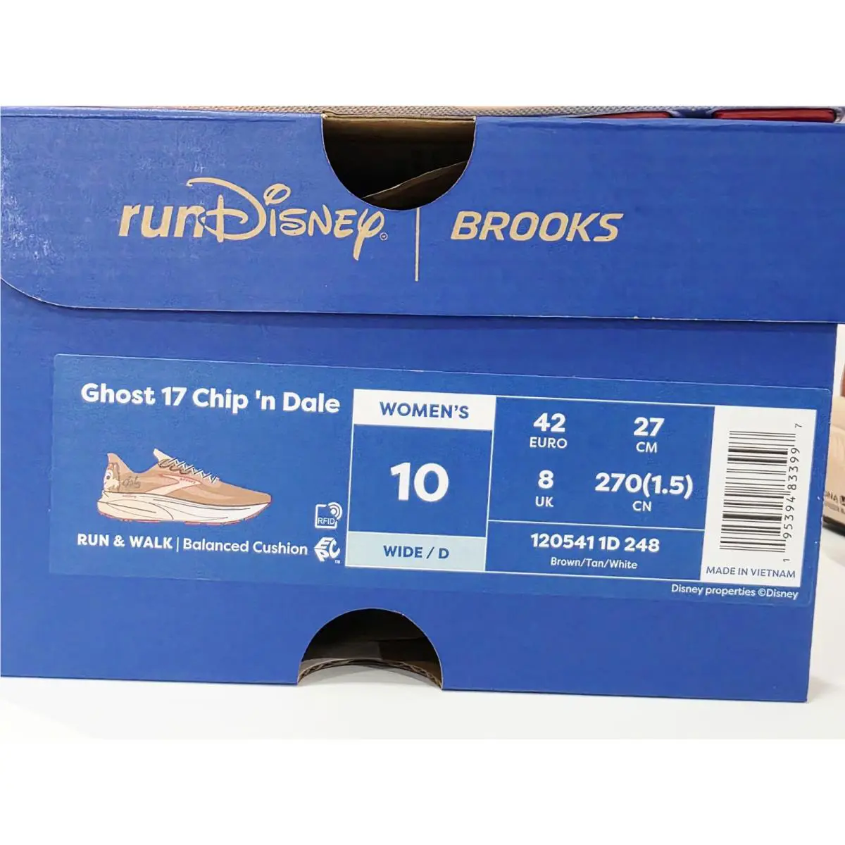 Brooks shoes - Brooks Ghost 17 CHIP - Ghost CHIP - Brown/Tan/White (UPC: 195394833997) 0