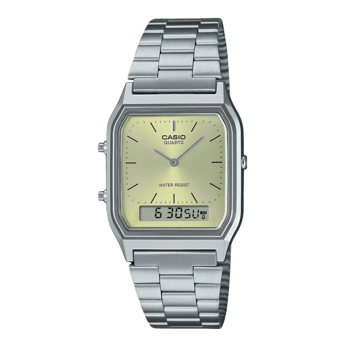 Casio Vintage Light Champagne Dial Quartz Casual Unisex Watch AQ-230A-9AMQY