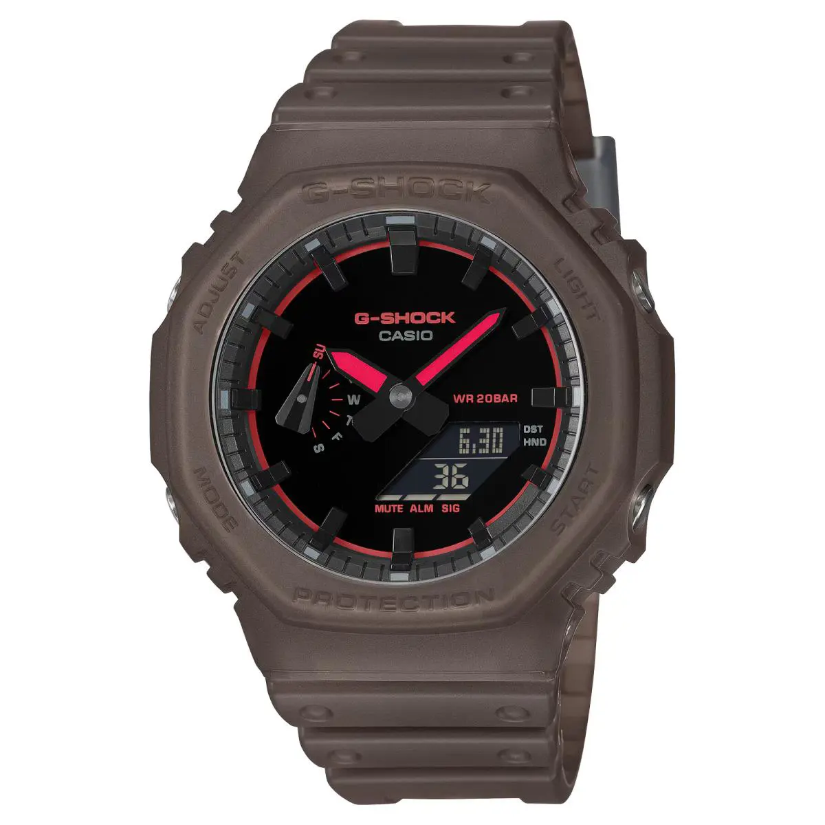 Casio G-shock Analog-digital 2100 Series Black Dial Resin Watch GA2100K-2A