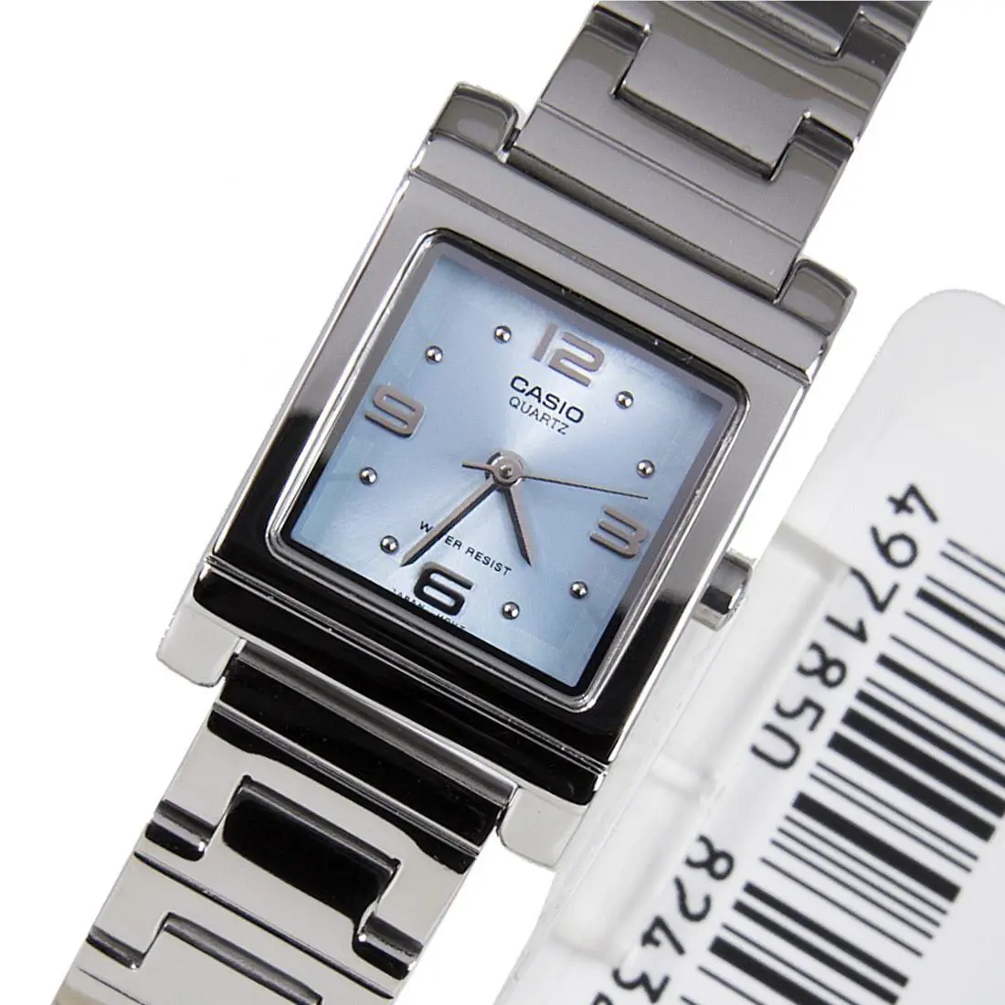 Casio Women`s LTP1237D-2A Silver-tone Blue Dial Analog Quartz Watch