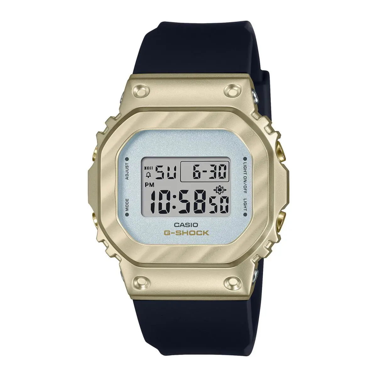 G-shock GM-S5600BC-1 Gold IP Bezel Compact Digital Watch by Casio