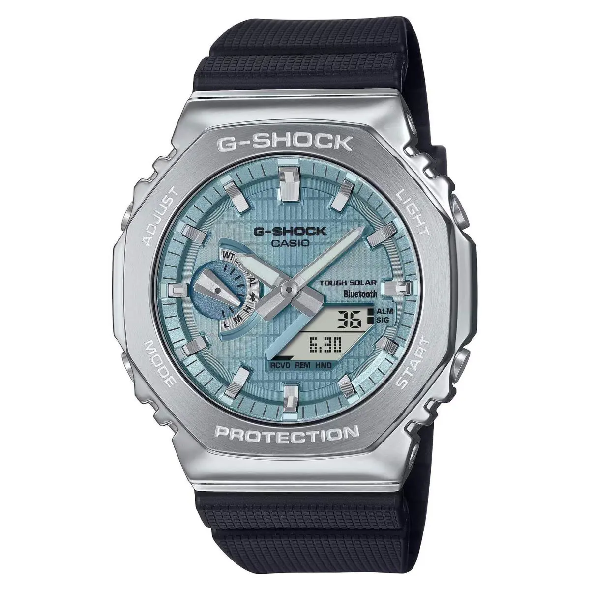 G-shock GBM2100A-1A2 Blue Solar Bluetooth G-steel Men`s Watch by Casio