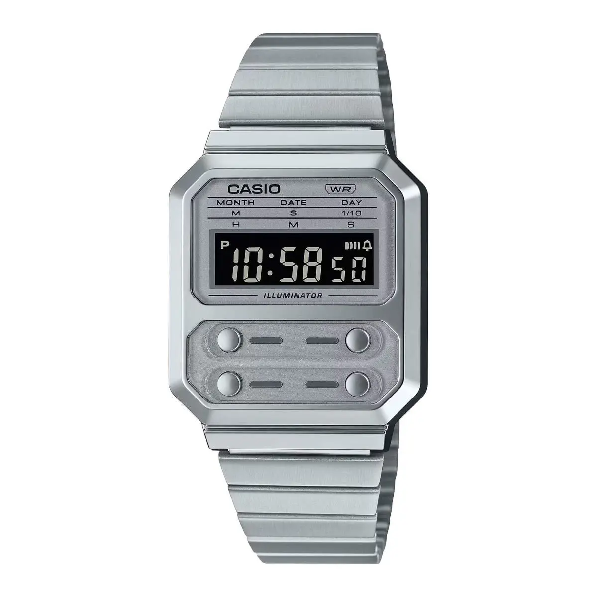 Casio A100WE-7B A100WE A100 Monochrome Digital Watch