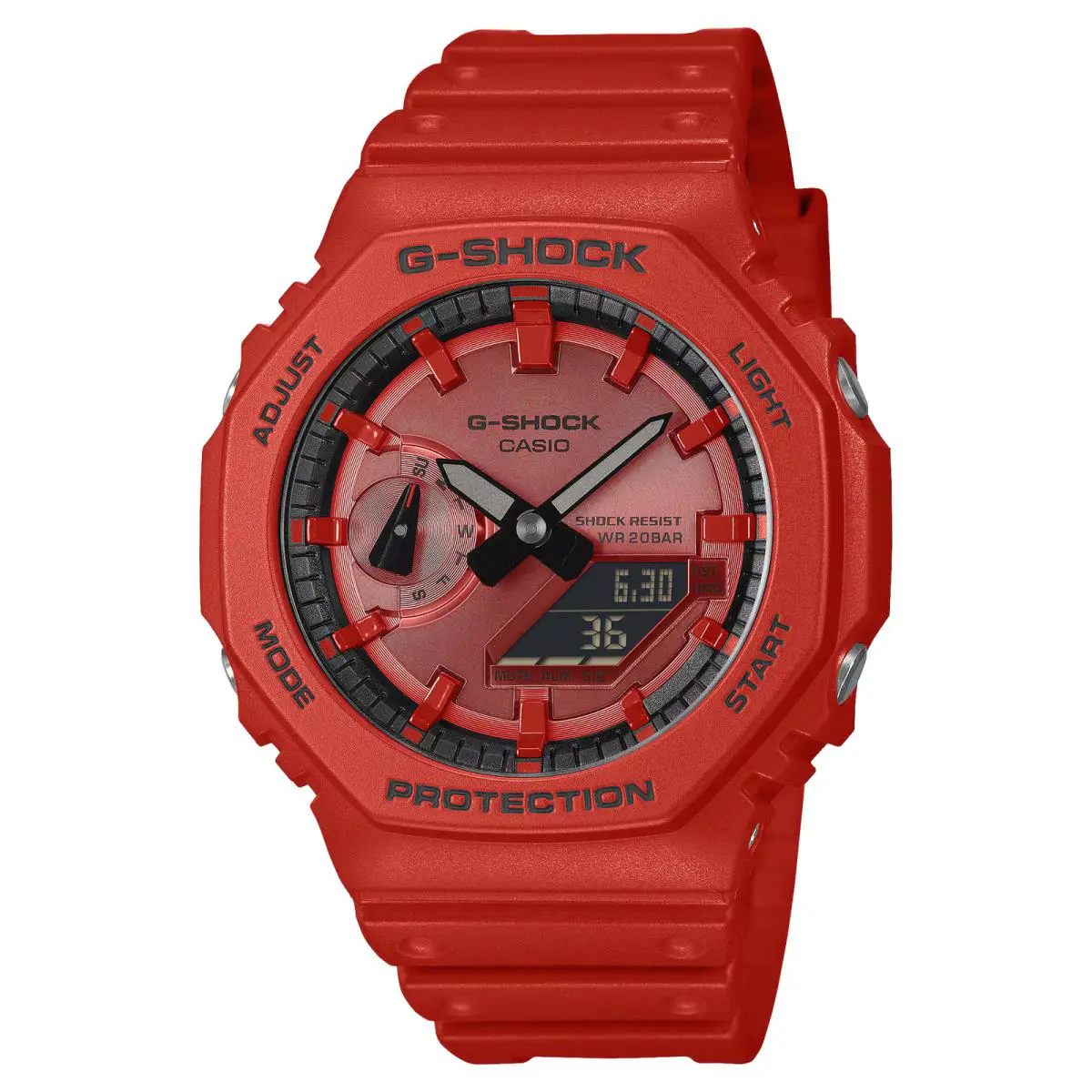 G-shock GA-2100RRB-4A ak Vivid Red A/d Watch by Casio