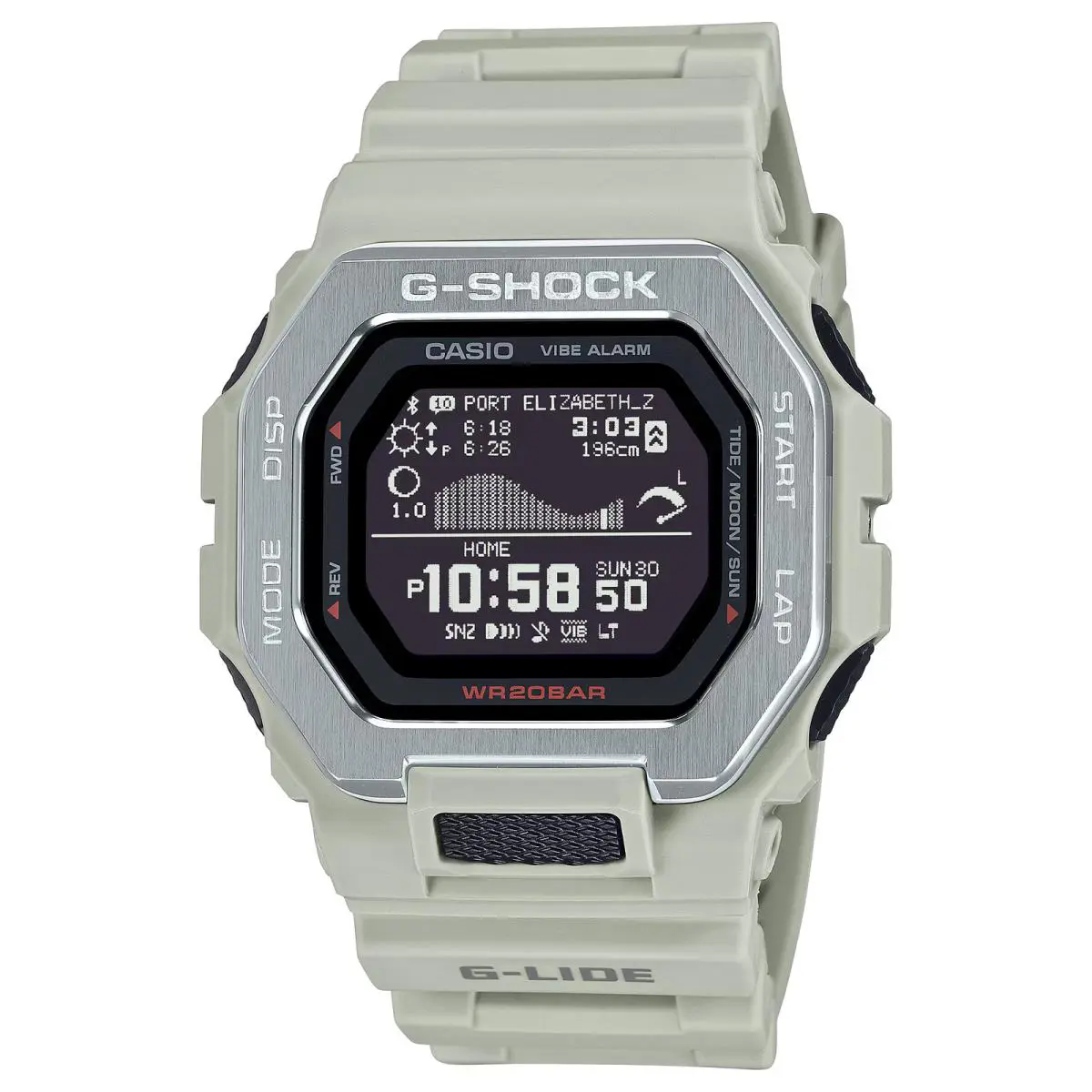 G-shock GBX-100-8 G-lide Bluetooth Gray / Tan Digital Watch by Casio
