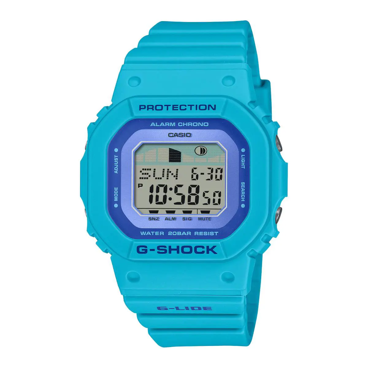 G-shock GLX-S5610-2 G-lide Blue Tide Graph Digital Watch by Casio