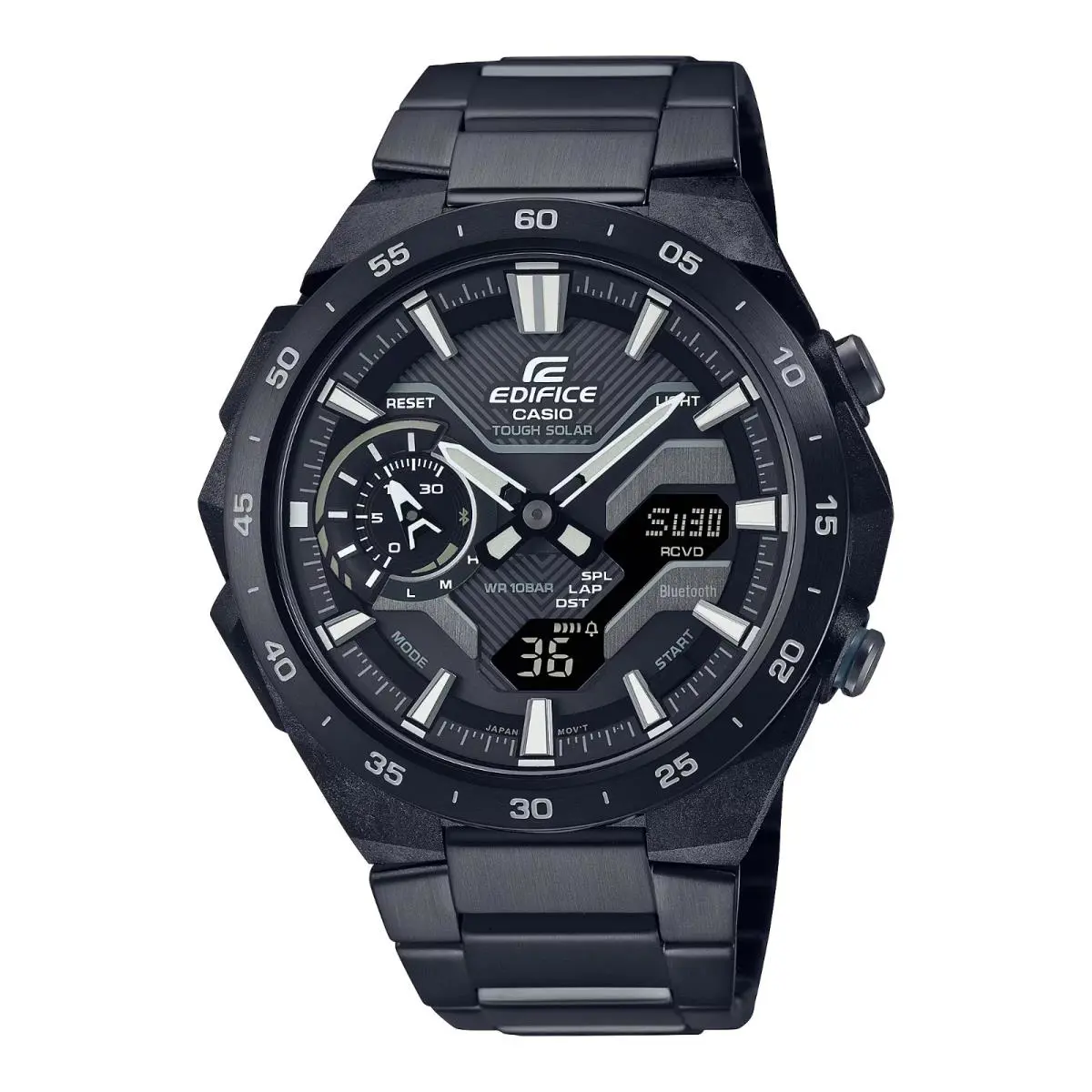 Casio Edifice Windflow ECB2200DC-1A Bluetooth Solar Ana-digi Mens Watch