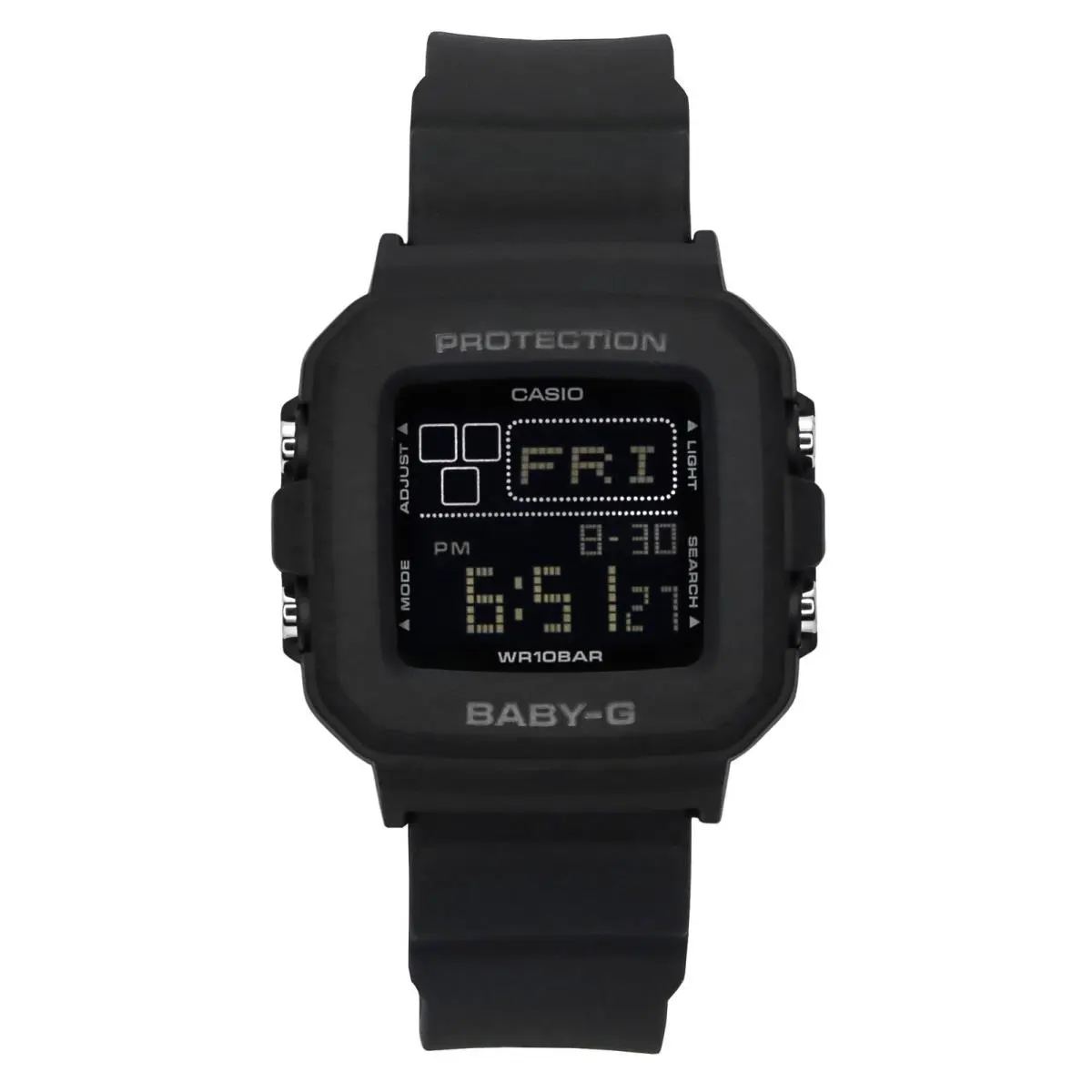 Casio Baby-g Digital Resin Strap Black Dial Quartz BGD-10-1 100M Women`s Watch