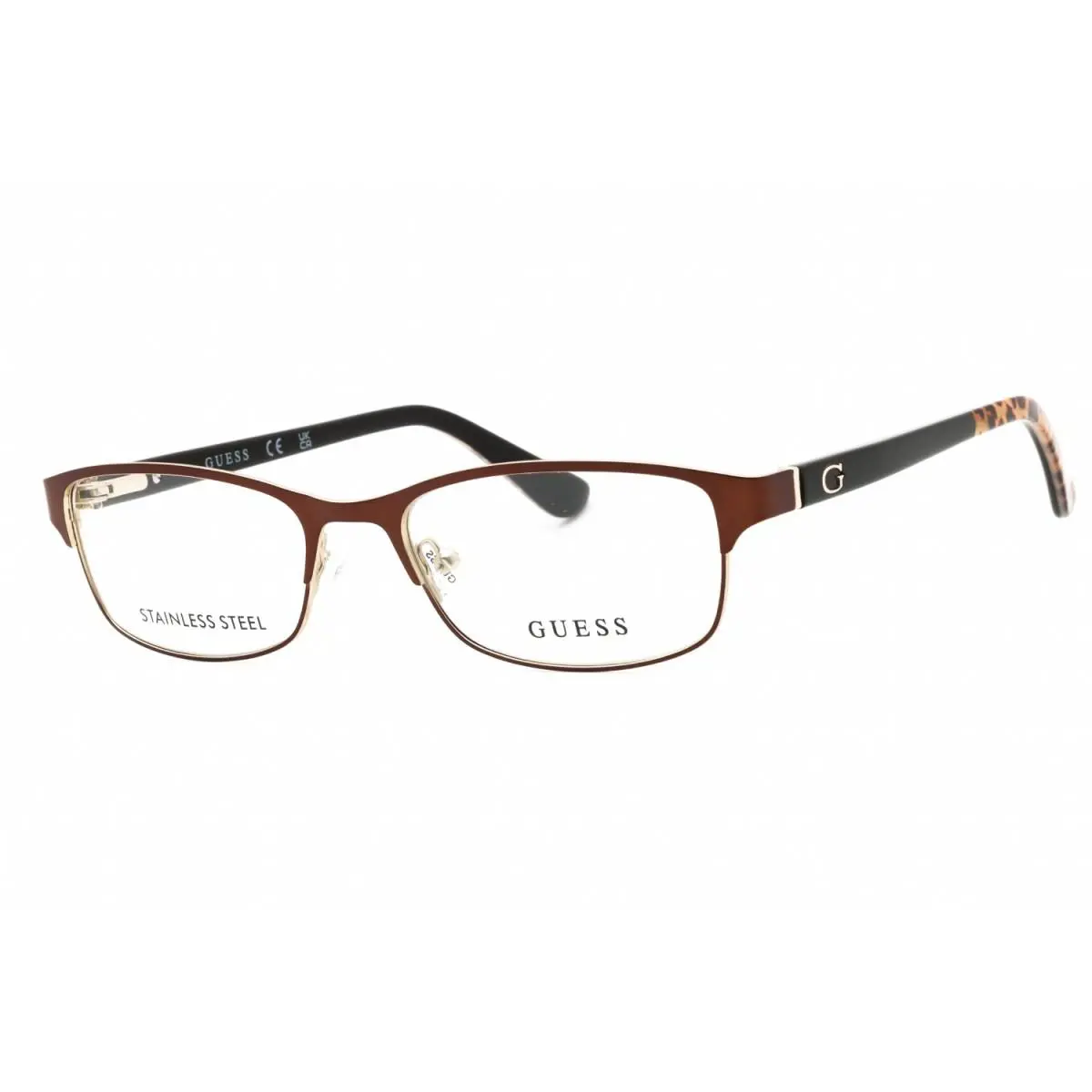 Guess GU2614 049 Metalic Brown/gold 52mm Eyeglasses