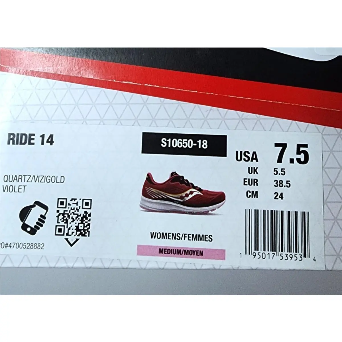 Saucony shoes - Saucony Ride 14 - Ride - S10650-18 - violet 2