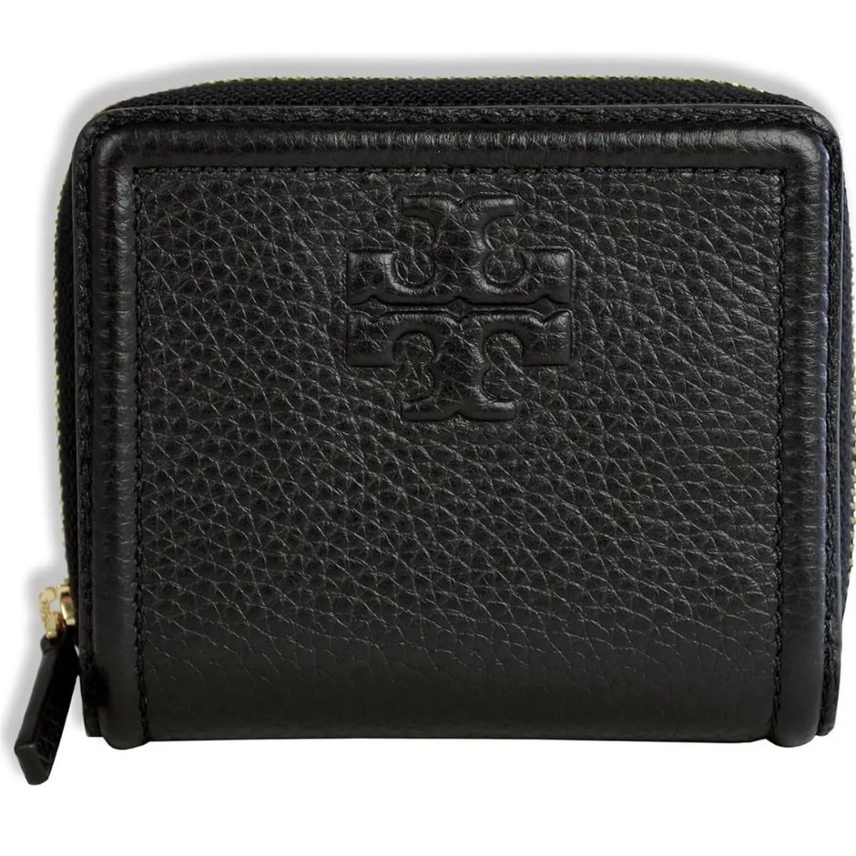 Tory Burch Thea BI Fold Wallet Black Leather