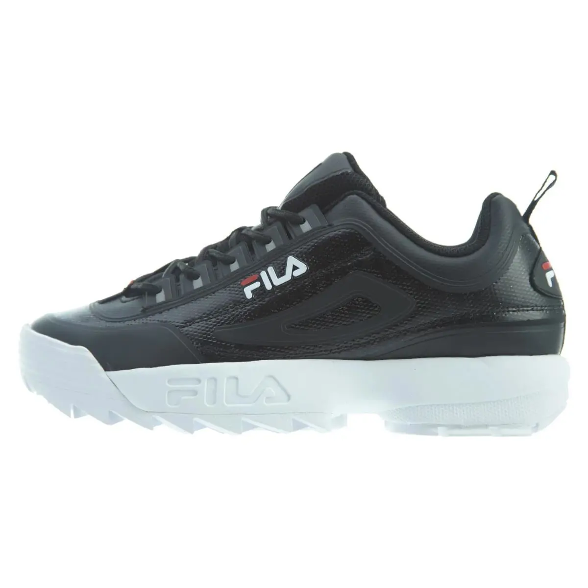 Men`s Fila Disruptor II No Sew Black/red/white 1FM00464-014 - Black