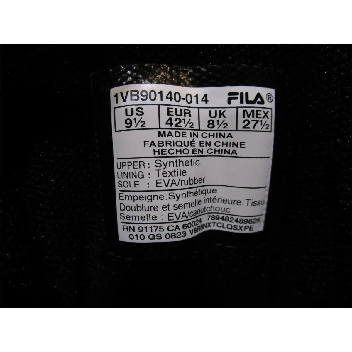 Fila shoes - FILA MB - 1VB90140-014 - Black/White/Fila Red 5