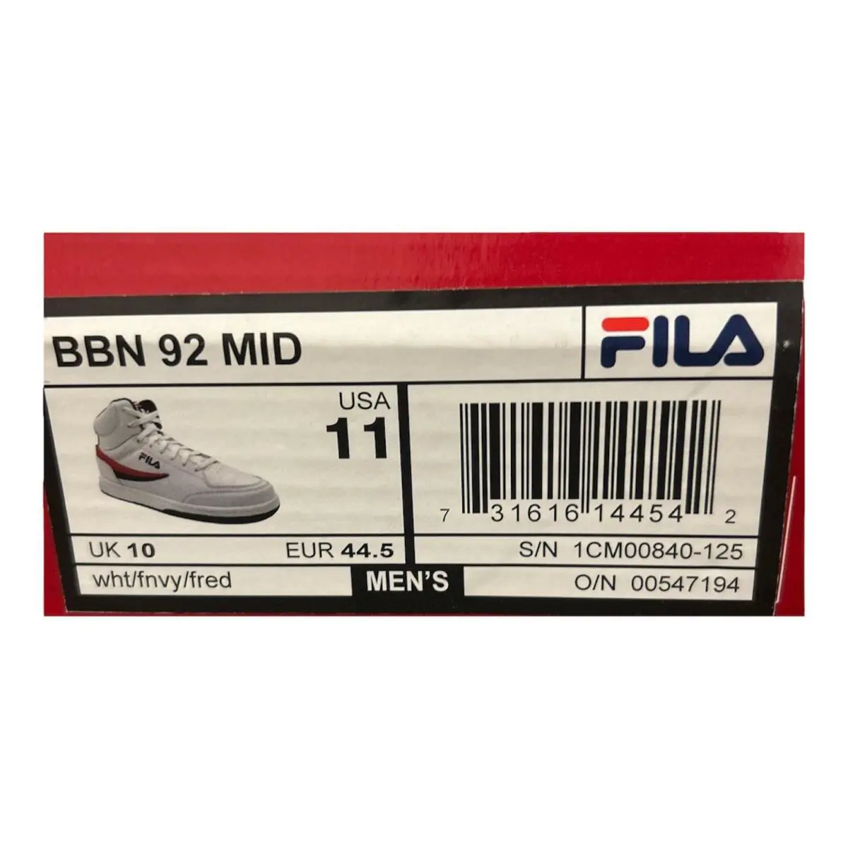 Fila shoes - White/Navy/Red 2