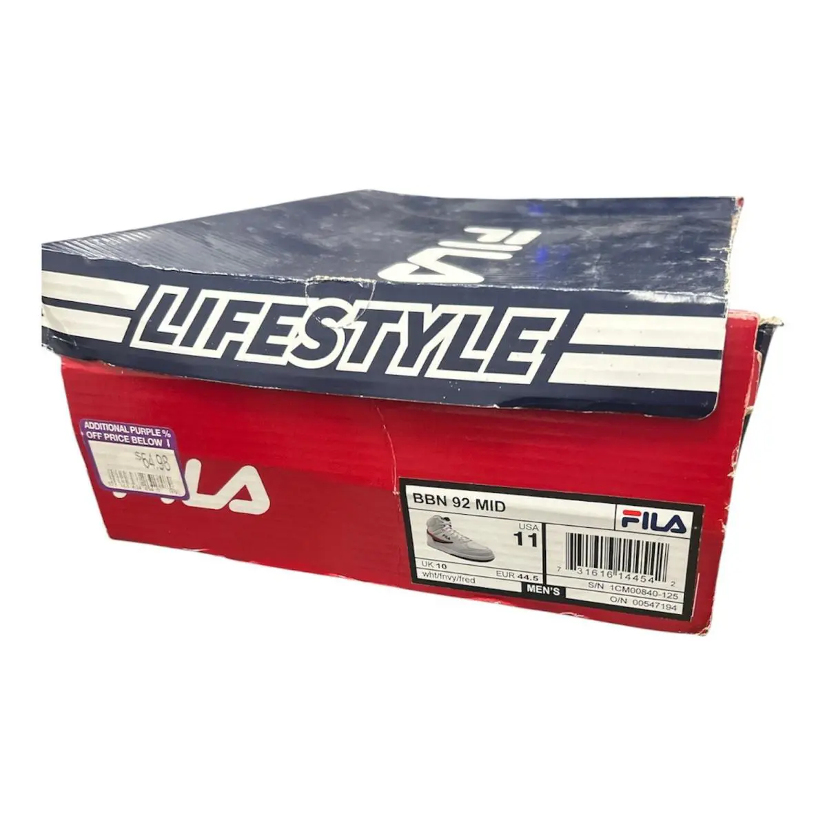 Fila shoes - White/Navy/Red 3