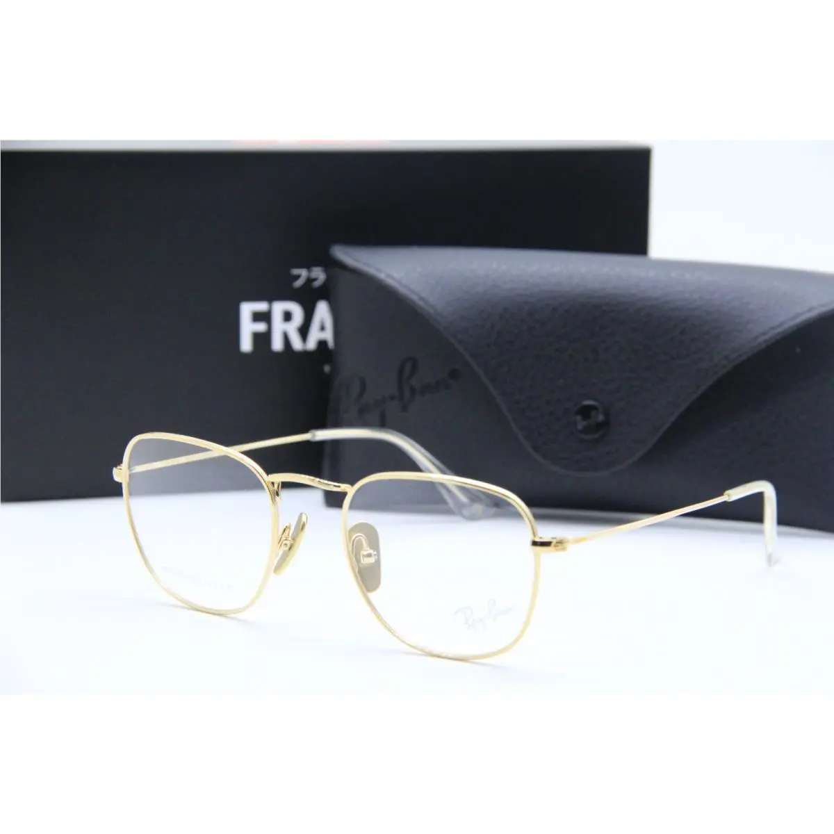 Ray-ban RB 8157V Frank 1225 Gold Clear Eyeglasses W/case 48-20
