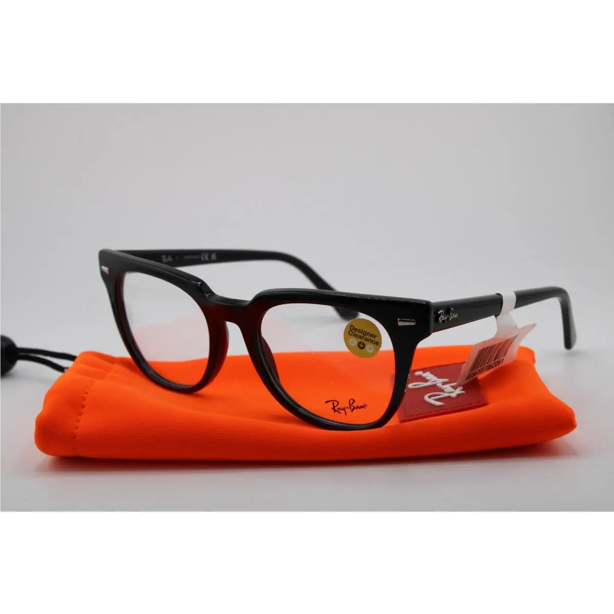 Ray-ban RB 5377 Meteor 2000 Black Frames W/case Eyeglasses 52-20