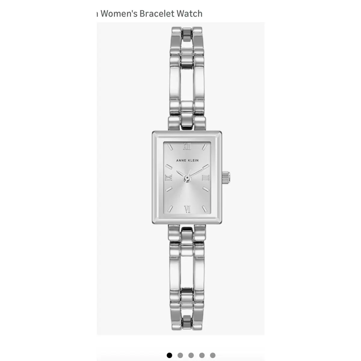 Anne Klein Women`s Bracelet Watch Silver