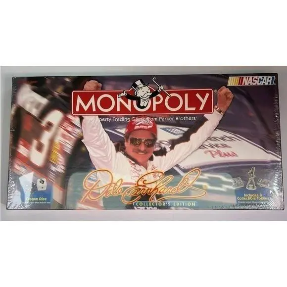 Vintage Monopoly Nascar Dale Earnhardt Collector`s Edition Board Game Parker Bro