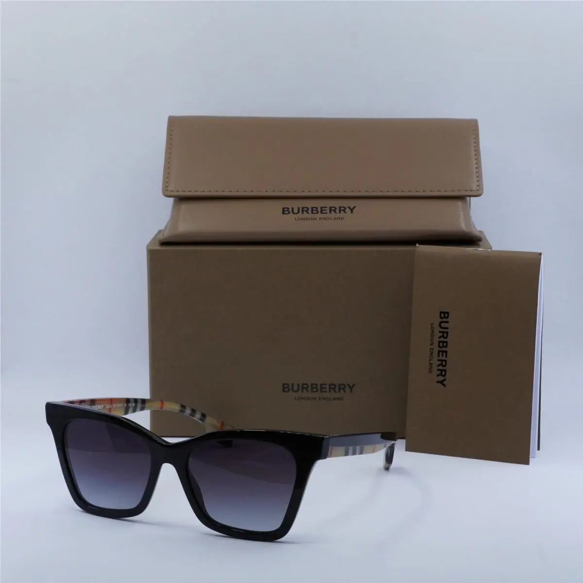 Burberry BE4346 39428G Black/light Grey Gradient Dark Blue 53-17-140