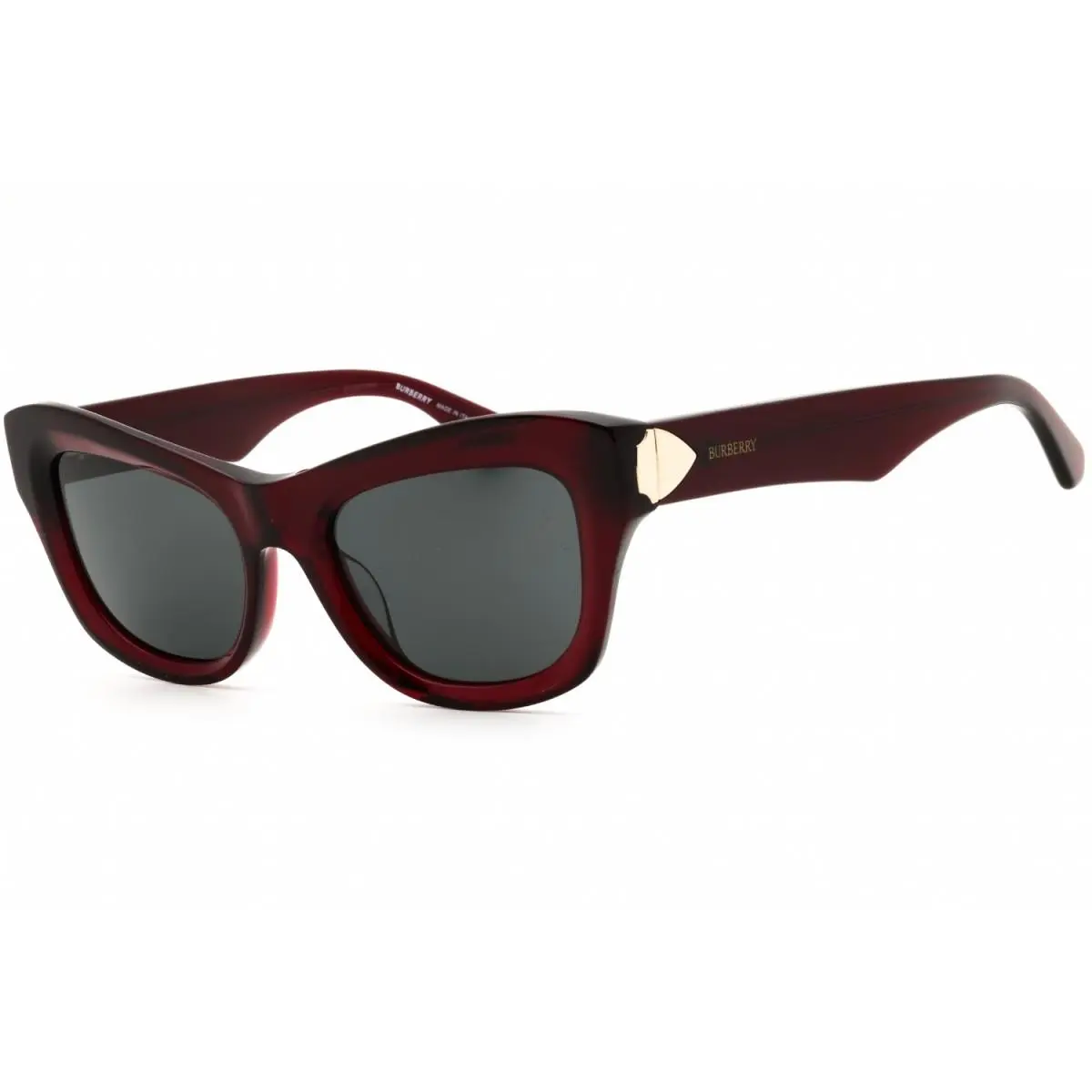 BE4442U 412887 Bordeaux/dark Grey 51-19-145 Sunglasses by Burberry