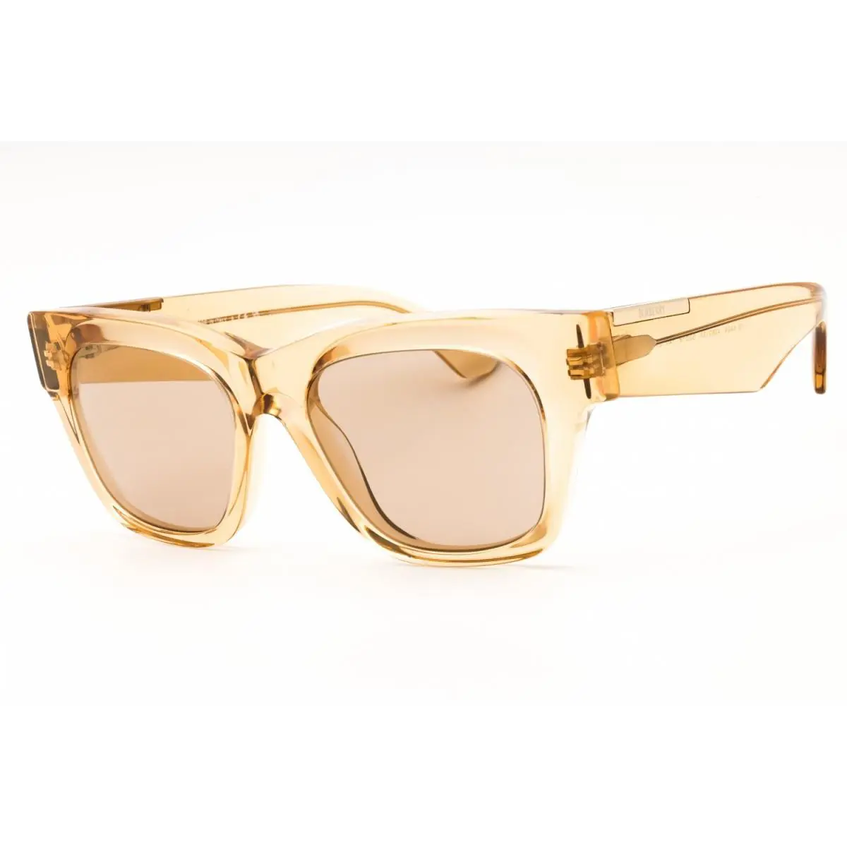 Burberry BE4424 40635A Sunglasses 52mm Transparent Brown/light Brown Mirror Gold
